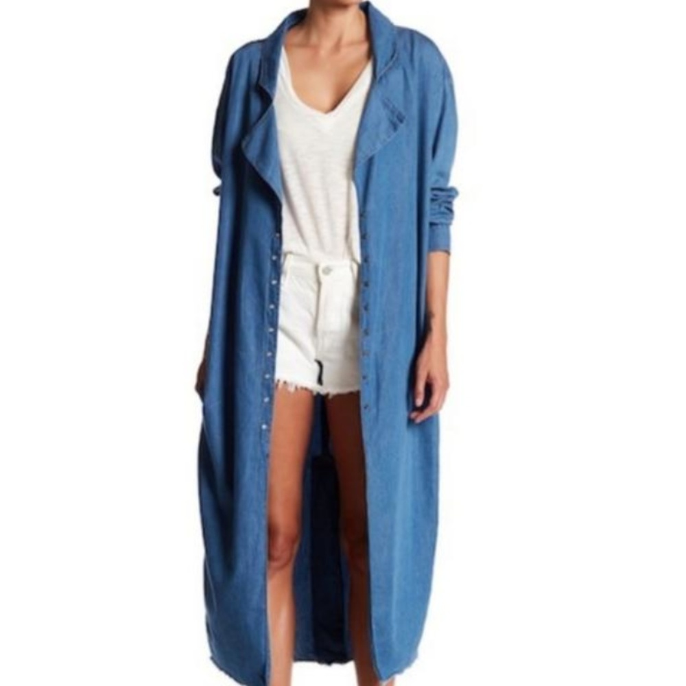 One Teaspoon 'Le Hustle' Denim Duster Jacket